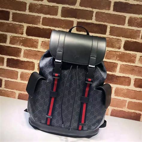 gucci supreme canvas backpack|gucci gg supreme backpack black.